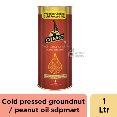 COLD PRESSED GROUNDNUT / PEANUT OIL SDPMART - 1 LTR