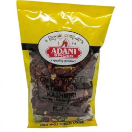 CHILLI WHOLE KASHMIRI STEMLESS ADANI - 100 GMS