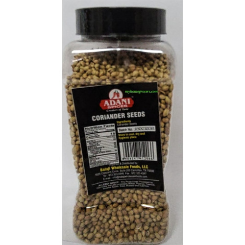 `CORIANDER SEEDS JAR - ADANI - 150 GMS / 5.25 OZ `CORIANDER SEEDS JAR - ADANI - 150 GMS / 5.25 OZ