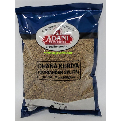 DHANA KURIYA ( CORIANDER SPLITS ) ADANI - 200 GMS / 7 OZ DHANA KURIYA ( CORIANDER SPLITS ) ADANI - 200 GMS / 7 OZ