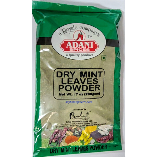 `DRY MINT LEAVES POWDER ADANI - 200 GMS / 7 OZ `DRY MINT LEAVES POWDER ADANI - 200 GMS / 7 OZ