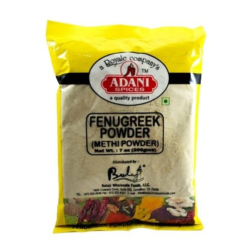 FENUGREEK POWDER / METHI POWDER / MENTHULU POWDER ADANI - 200 GMS / 7 OZ