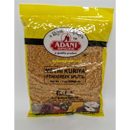 METHI KURIYA ( FENUGREEK SPLITS ) ADANI - 200 GMS / 7 OZ METHI KURIYA ( FENUGREEK SPLITS ) ADANI - 200 GMS / 7 OZ