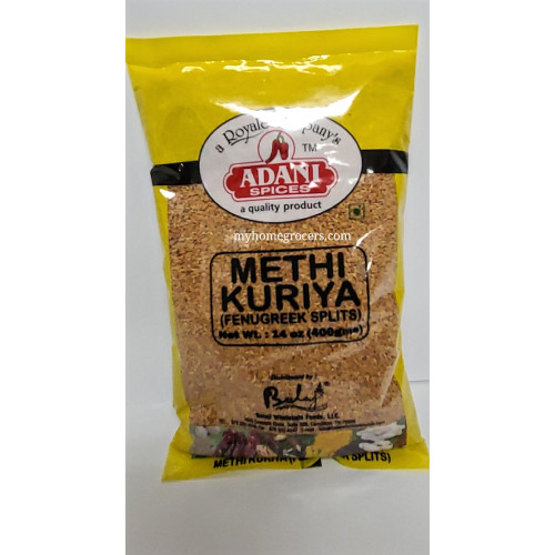 METHI KURIYA ( FENUGREEK SPLITS ) ADANI - 400 GMS / 14 OZ METHI KURIYA ( FENUGREEK SPLITS ) ADANI - 400 GMS / 14 OZ