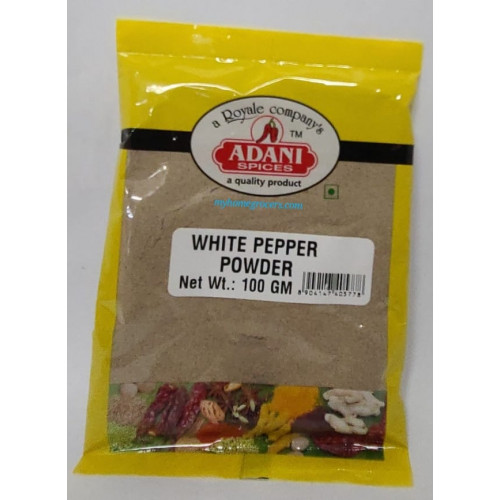 WHITE PEPPER POWDER ADANI - 100 GMS / 3.5 OZ