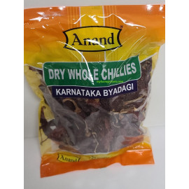 RED CHILLES / CHILLI  WHOLE KARNATAKA BYADAGI ANAND - 200 GMS / 7 OZ