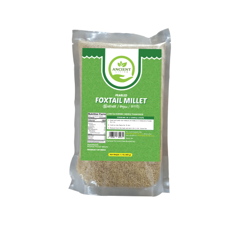 FOXTAIL MILLET ANCIENT LIVING  (A MYHOMEGROCERS BRAND)- 2 LB / 908 GMS FOXTAIL MILLET ANCIENT LIVING  (A MYHOMEGROCERS BRAND)- 2 LB / 908 GMS