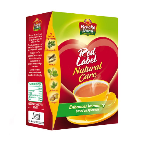 NATURAL CARE RED LABEL TEA POWDER 250 GMS