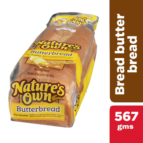 BREAD BUTTER BREAD NATURES OWN - 567 GMS / 20 OZ* BREAD BUTTER BREAD NATURES OWN - 567 GMS / 20 OZ*
