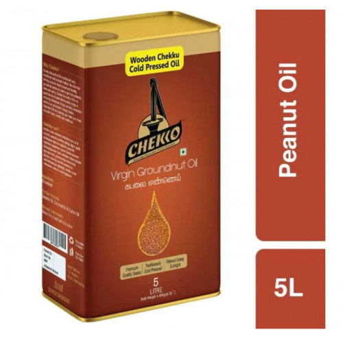 COLD PRESSED GROUNDNUT / PEANUT OIL SDPMART - 5 LTR