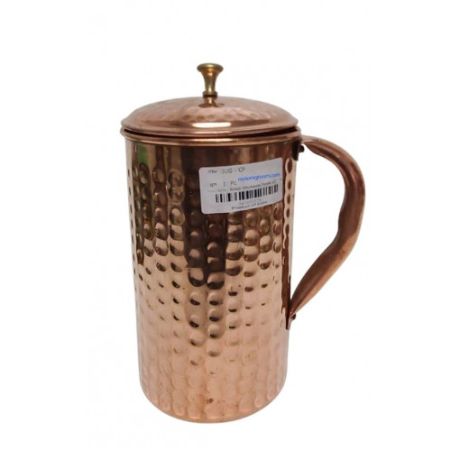 COPPER JUG ( WITH LID ) - ANKUR NO. 4 - 1 PC COPPER JUG ( WITH LID ) - ANKUR NO. 4 - 1 PC