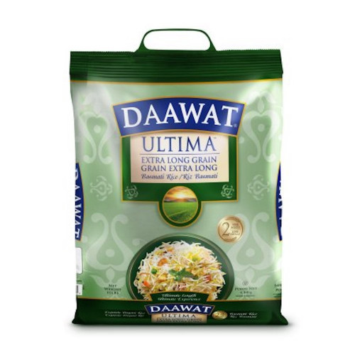`ULTIMA ( EXTRA LONG GRAIN) / (EXTRA 20%)  BASMATI RICE DAAWAT - 4.54 KGS / 10 LBS `ULTIMA ( EXTRA LONG GRAIN) / (EXTRA 20%)  BASMATI RICE DAAWAT - 4.54 KGS / 10 LBS