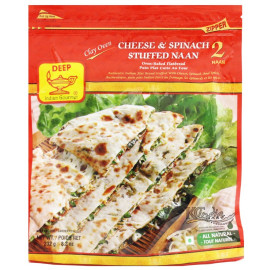 FROZEN CHEESE SPINACH CLAY OVEN NAAN DEEP - 2 PCS / 232 GMS / 8.02 OZ
