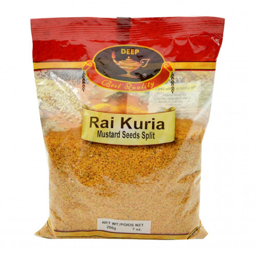 RAI KURIA / MUSTARD SEEDS SPLITS DEEP - 200 GMS / 7 OZ RAI KURIA / MUSTARD SEEDS SPLITS DEEP - 200 GMS / 7 OZ