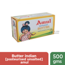 BUTTER INDIAN [ PASTEURISED UNSALTED ] AMUL - 500 GMS / 17.64 OZ