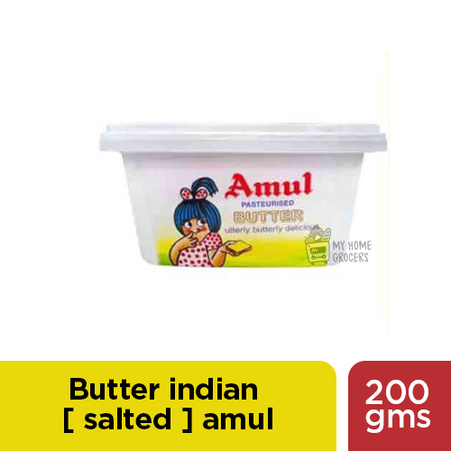BUTTER INDIAN [ SALTED ] AMUL - 200 GMS