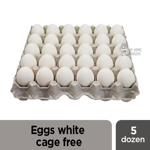EGGS WHITE CAGE FREE - 5 DOZEN* EGGS WHITE CAGE FREE - 5 DOZEN*