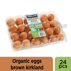 ORGANIC EGGS BROWN KIRKLAND - 24 PCS*