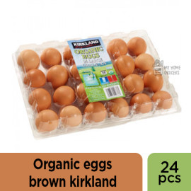 ORGANIC EGGS BROWN KIRKLAND - 24 PCS*