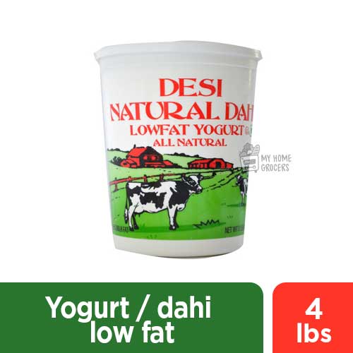 YOGURT / DAHI LOW FAT ALL NATURAL DESI - 4 LBS YOGURT / DAHI LOW FAT ALL NATURAL DESI - 4 LBS