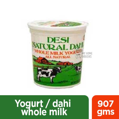 YOGURT / DAHI WHOLE MILK ALL NATURAL DESI - 907 GMS / 2 LBS YOGURT / DAHI WHOLE MILK ALL NATURAL DESI - 907 GMS / 2 LBS