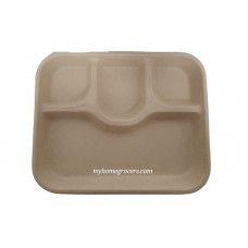 ECO FRIENDLY PLATE - CHUK - 4 COMPARTMENT - 5702 - 25 PCS ECO FRIENDLY PLATE - CHUK - 4 COMPARTMENT - 5702 - 25 PCS