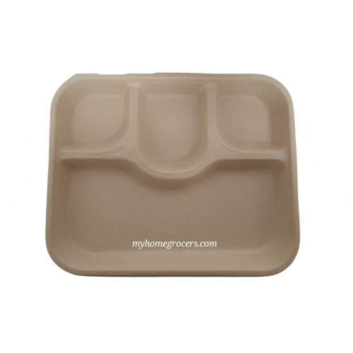 ECO FRIENDLY PLATE - CHUK - 4 COMPARTMENT - 5702 - 25 PCS ECO FRIENDLY PLATE - CHUK - 4 COMPARTMENT - 5702 - 25 PCS