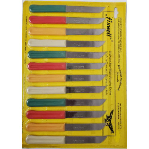 KNIVES/KNIFE FIX WELL - 12 PCS KNIVES/KNIFE FIX WELL - 12 PCS