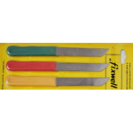 KNIVES/KNIFE FIX WELL - 3PCS