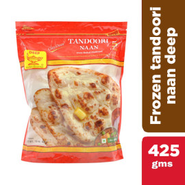 FROZEN TANDOORI NAAN CLAY OVEN DEEP - 5 PCS /  425 GMS / 15 OZ