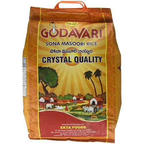 CRYSTAL SONA MASOORI RICE GODAVARI- 9.09 KGS / 20 LBS CRYSTAL SONA MASOORI RICE GODAVARI- 9.09 KGS / 20 LBS