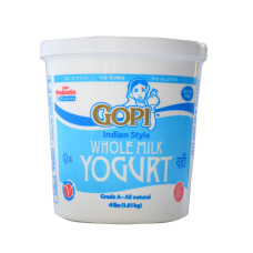 YOGURT / DAHI WHOLE MILK  GOPI - 1.81 KG / 4 LBS