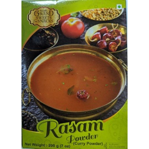 `RASAM POWDER GRAND SWEETS AND SNACKS - 200 GMS / 7 OZ `RASAM POWDER GRAND SWEETS AND SNACKS - 200 GMS / 7 OZ