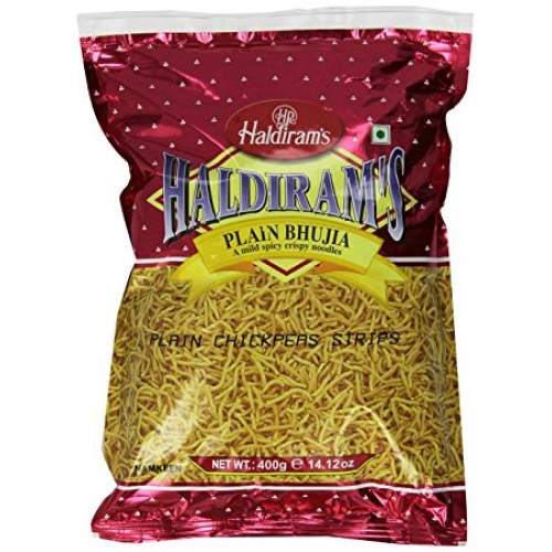 BHUJIA PLAIN [ MILD SPICY ] HALDIRAMS - 400 GMS / 14.12 OZ