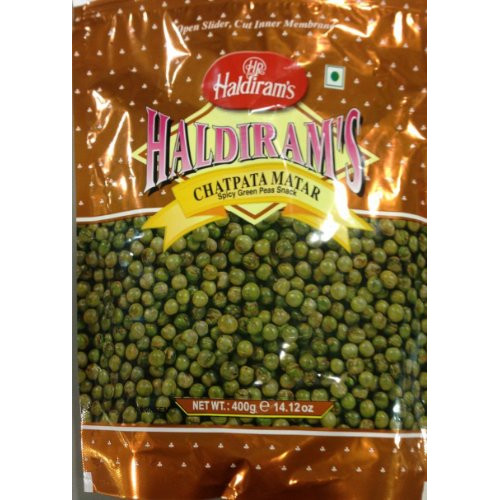 CHATPATA MATAR [ SPICY GREEN PEAS ] HALDIRAMS - 400 GMS / 14.12 OZ