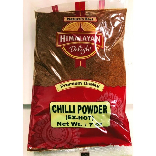 CHILLI POWDER EXTRA HOT HIMALAYAN DELIGHT  - 200 GMS / 7 OZ CHILLI POWDER EXTRA HOT HIMALAYAN DELIGHT  - 200 GMS / 7 OZ