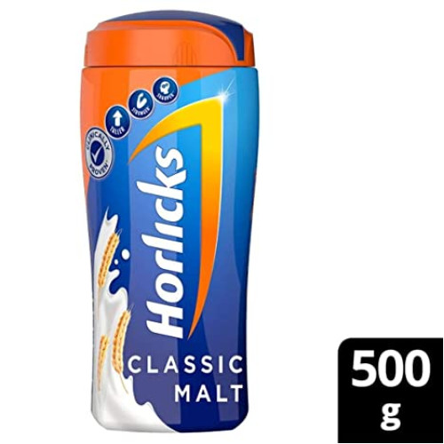HORLICKS CLASSIC MALT INDIA [ PLAIN ] - 500 GMS  - SHORT EXPIRY SALE !! NO RETURNS !!