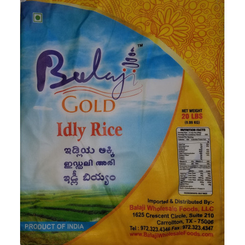 `IDLI / IDLY RICE BALAJI GOLD - 10 LBS `IDLI / IDLY RICE BALAJI GOLD - 10 LBS