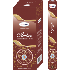 INCENSE / AGAR BATTI - AMBER IXORRA - 20 STICKS INCENSE / AGAR BATTI - AMBER IXORRA - 20 STICKS