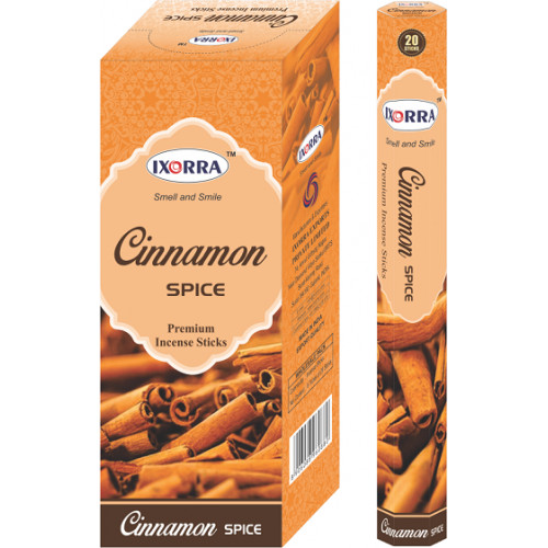 INCENSE / AGAR BATTI - CINNAMON SPICE  IXORRA - 20 STICKS