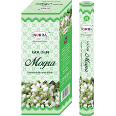 6 PACK  INCENSE / AGAR BATTI - GOLDEN MOGRA IXORRA - 6 x 20 STICK TUBES - TOTAL 120 STICKS