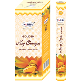 INCENSE / AGAR BATTI - GOLDEN NAG CHAMPA IXORRA - 20 STICKS
