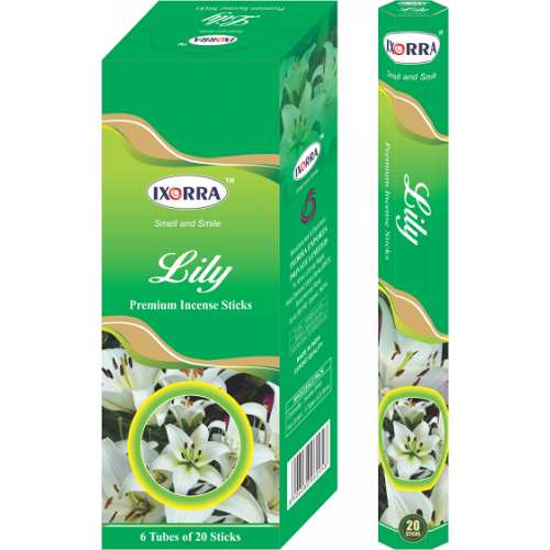 INCENSE / AGAR BATTI - LILY IXORRA - 20 STICKS INCENSE / AGAR BATTI - LILY IXORRA - 20 STICKS