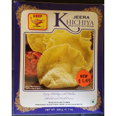 `KHICHIYA JEERA DEEP [ READY TO FRY RICE WAFERS ] - 200 GMS / 7 OZ