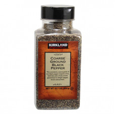 BLACK PEPPER (COARSE) GROUND KIRKLAND PET BOTTLE - 12.7 OZ