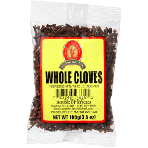 CLOVES WHOLE / LAUNG / LAVANGALU LAXMI  - 100 GMS / 3.5 OZ CLOVES WHOLE / LAUNG / LAVANGALU LAXMI  - 100 GMS / 3.5 OZ