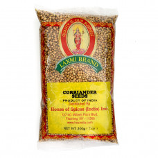 CORIANDER / DHANIYA / DHANIYALU SEEDS LAXMI - 200 GMS / 7 OZ CORIANDER / DHANIYA / DHANIYALU SEEDS LAXMI - 200 GMS / 7 OZ
