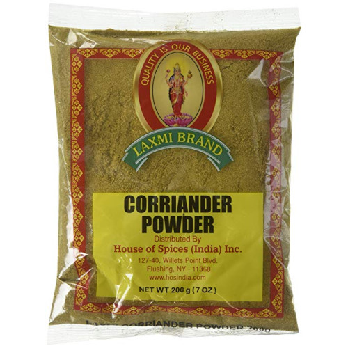 CORIANDER / DHANIYA / DHANIYALU POWDER LAXMI - 200 GMS / 7 OZ CORIANDER / DHANIYA / DHANIYALU POWDER LAXMI - 200 GMS / 7 OZ