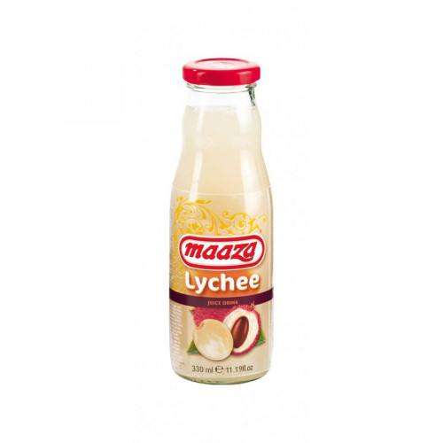 `LYCHEE JUICE DRINK BOTTLE MAAZA - 330 ML / 11.19 OZ `LYCHEE JUICE DRINK BOTTLE MAAZA - 330 ML / 11.19 OZ