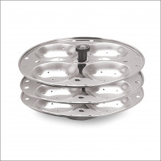 IDLI STAND STAINLESS STEEL -3 PLATES - 12 IDLIS- MARVEL - 1 PC